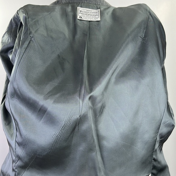 Vintage Miss Pendleton  Gray Virgin Wool Houndstooth Blazer Sz 12 - Picture 9 of 10